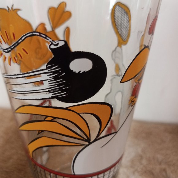 Vintage Foghorn leghorn Henry Hawk Promotional Pepsi Glass 1976 Looney Tunes - Picture 3 of 5